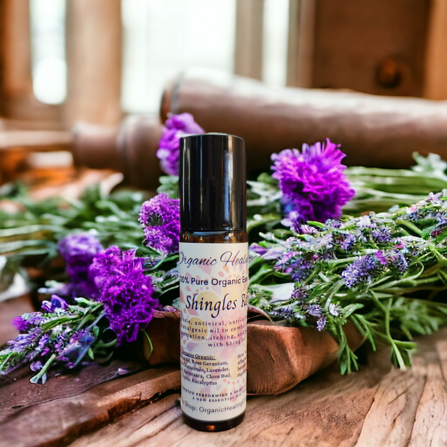 Shingles Soothing Blend 10 ml Roller Bottle by Organic Healing Oils