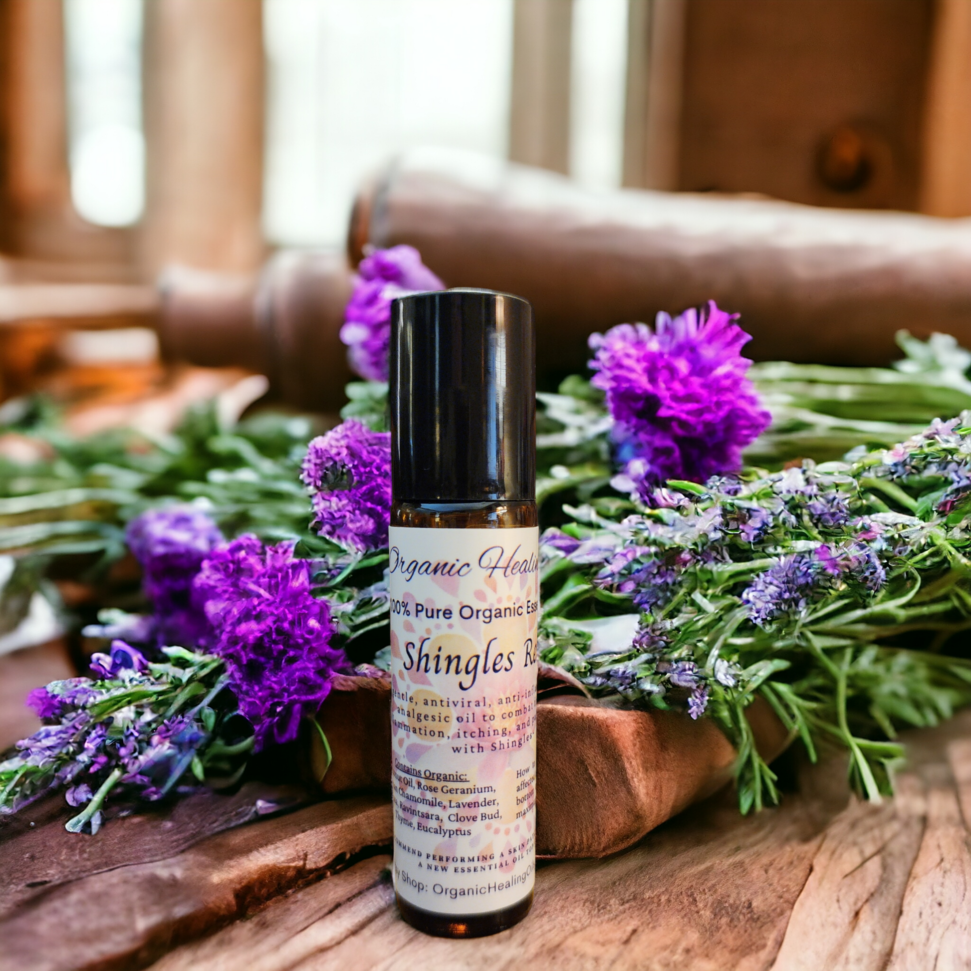 Shingles Soothing Blend 10 ml Roller Bottle by Organic Healing Oils