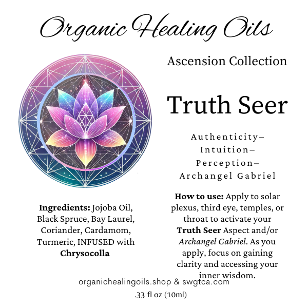 Ascension Collection Truth Seer 10ml roller bottle for spiritual growth.