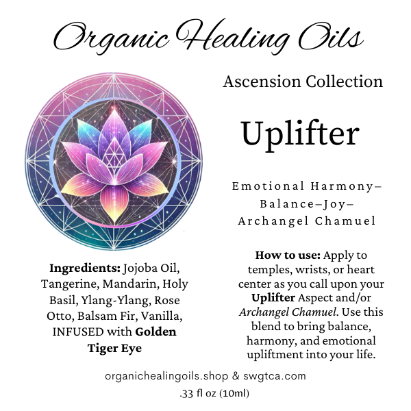 Ascension Collection Uplifter Roller Bottle for Spiritual Growth, Emotional Harmony, and Balance, 10ml.