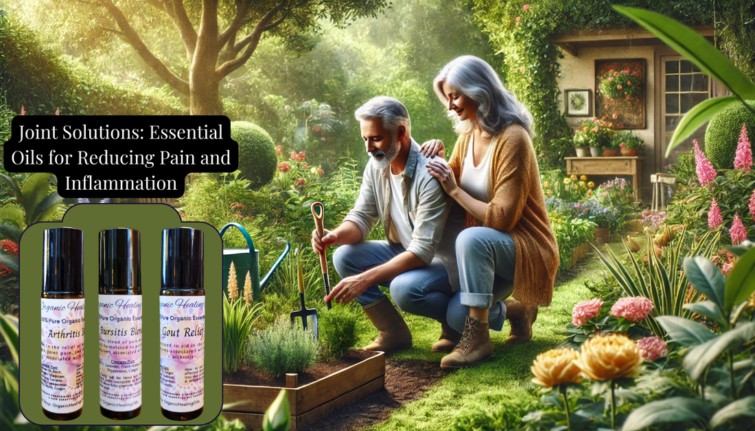 "Ready to experience the natural relief our essential oils can provide? Visit our shop today and discover the perfect blend for your needs.  USE CODE: JOINT15 for 15% OFF ARTHRITIS, BURSITIS, & GOUT thru JULY!