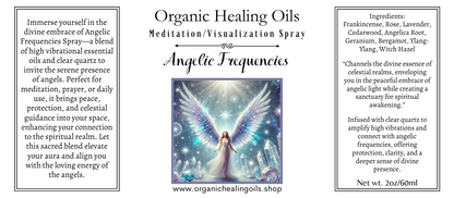 Label for Angelic Frequencies Spray Bottle 60ml