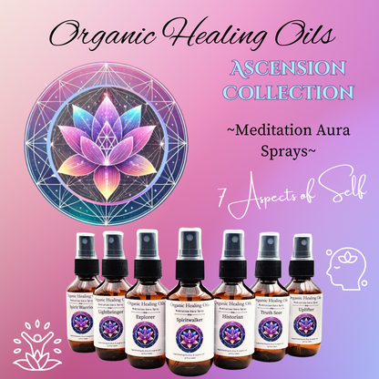 Spiritual Ascension Collection meditation aura sprays for spiritual growth.