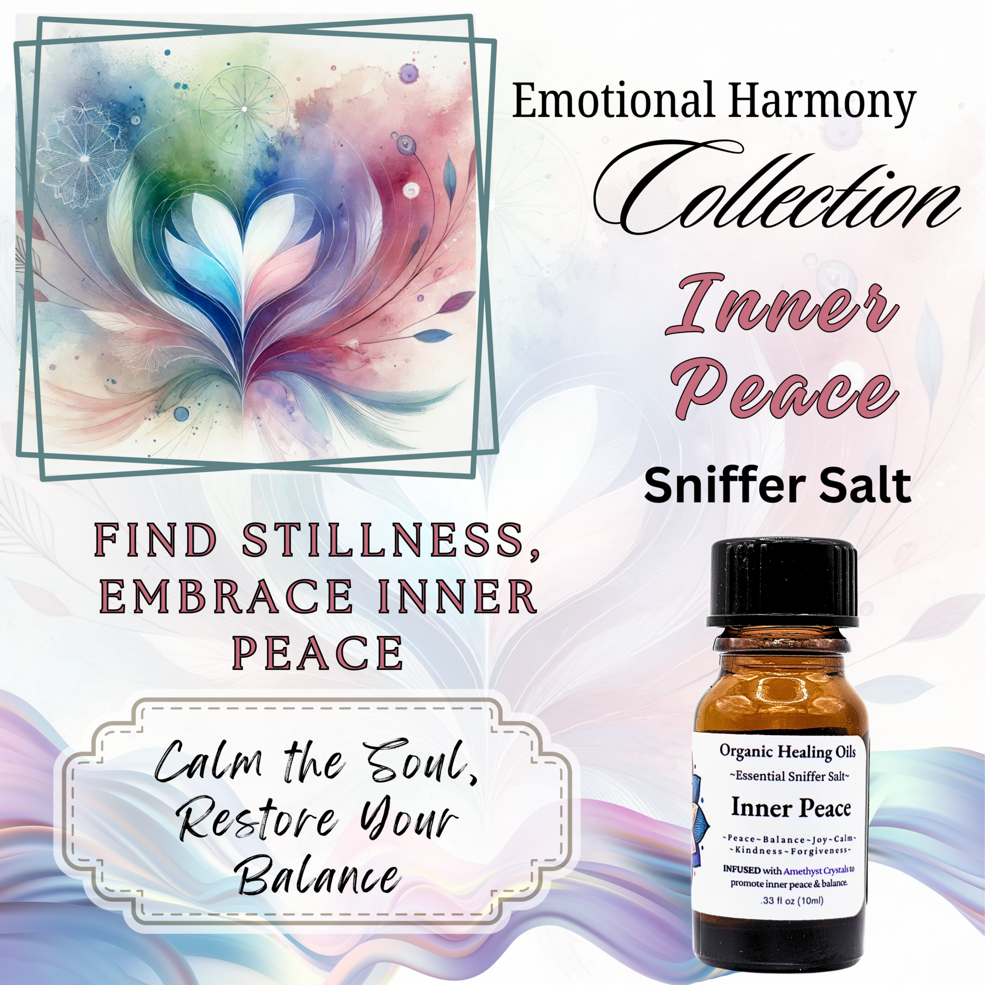 Inner Peace Sniffer Salt AD: Find Stillness, Embrace Inner Peace. Calm the Soul, Restore Your Balance.