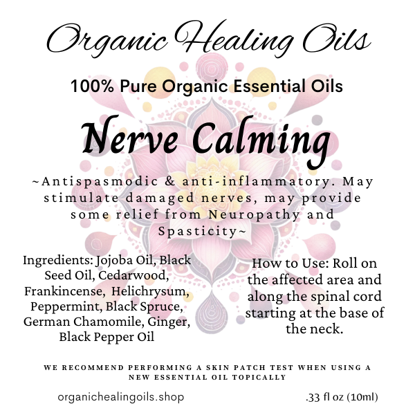 Nerve Calming Essential Oil Blend | 10ml Roller - Organic Healing Oils