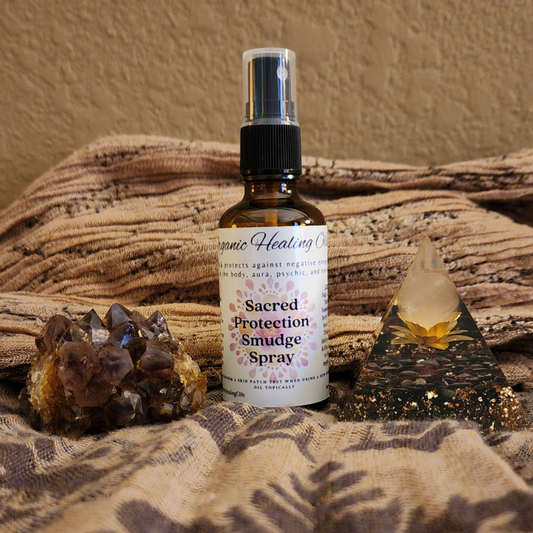 Sacred Protection | Smokeless Smudge Spray | Crystal Infused | 2oz/60ml