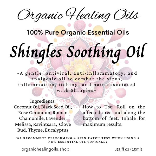 Shingles Soothing Oil 10ml Roller - Organic Essential Oils for Skin Relief and Comfort