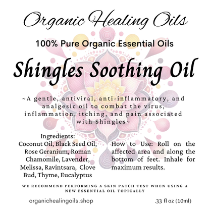 Shingles Soothing Oil 10ml Roller - Organic Essential Oils for Skin Relief and Comfort