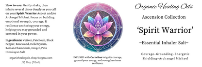 Ascension Collection Spiritual Ascension Aromatherapy Inhaler Spirit Warrior 10ml for spiritual growth and energetic alignment.
