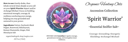 Ascension Collection Sniffer Salts Spirit Warrior 10ml for spiritual growth and energetic alignment.